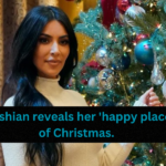 Kim Kardashian reveals her 'happy place' ahead of Christmas.