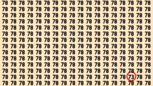 Optical Illusion Vision Test: Only your Excellent Vision can Spot the Number 73 among 72 in 7 Secs