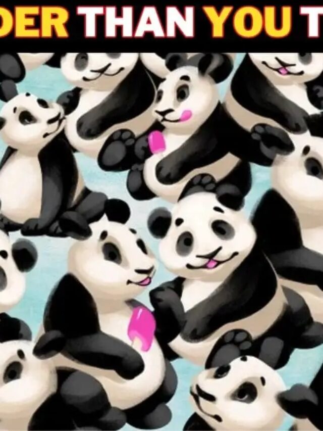 Optical Illusion Vision Test: Test your visual skills by spotting the Hidden penguin among these pandas in 7 Secs